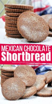 Mexican Chocolate Shortbread cookies are light yet rich, slightly spicy and intensely chocolatey cookies that absolutely melt in your mouth!