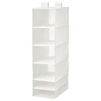 SKUBB white, Storage with 6 compartments, 35x45x125 cm - IKEA