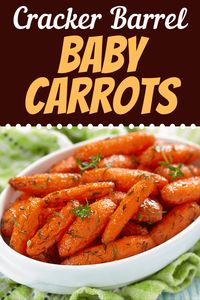 Make Cracker Barrel baby carrots for a side dish even kids will gobble up! They're sweet, savory, and simply delicious!