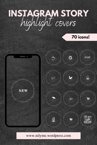 70 simple black instagram highlight cover icons, perfect for bloggers and business owners. CLICK to access these 70 affordable icons! | NOTE: customization available!