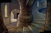 Walt Disney’s “Snow White and the Seven Dwarfs” (RKO, 1937) Background Artwork