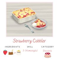 Strawberry Cobbler | TianaSims on Patreon