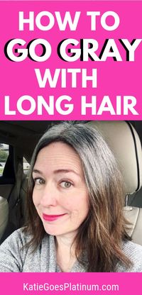 Going gray cold turkey but want to keep your hair long? It's possible! Check out my post for tips & inspiration to avoid cutting off your lovely locks while going gray. #grayhair #greyhair #goinggray #longandgray