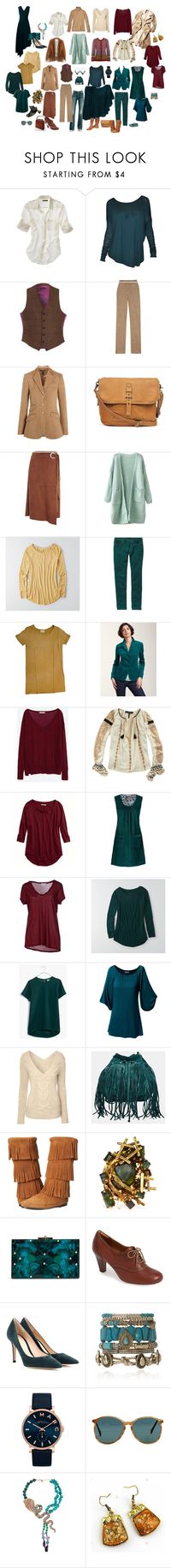 "autumn capsule wardrobe" by ketutar ❤ liked on Polyvore featuring Madewell, POL, HOLLAND ESQUIRE, Marc by Marc Jacobs, Lauren Ralph Lauren, Lucky Brand, TIBI, American Eagle Outfitters, Patagonia and American Vintage