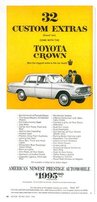 1965 Toyota Crown (USA) | The Crown was reintroduced to the … | Flickr