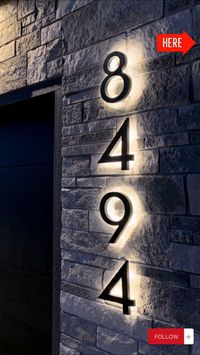 Enhance the curb appeal of your home with our Metal 3D LED House Number Light. Crafted in durable stainless steel, this outdoor lighting fixture not only illuminates your address but also adds a touch of modern elegance to your exterior. 💡🔢 Make a stylish statement and guide visitors with this innovative house number light. Illuminate your home with sophistication! #MetalHouseNumber #3DLEDHouseNumber #OutdoorStainlessSteelLight #ModernHouseNumber #ContemporaryOutdoorLight #MetallicHomeDecor