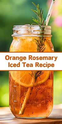 Experience a burst of flavor with our Orange Rosemary Iced Tea! This fruit-infused, herbaceous recipe combines the tangy sweetness of oranges with the subtle depth of rosemary, creating a delightful and cooling beverage.