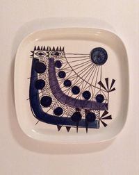 Rorstrand Marianne Westman Tippa Plate by Vintageterrier on Etsy