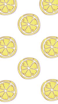 It is a white phone wallpaper, with lemon slices. It is 1080 x 1920 pixels. It was made with Canva.