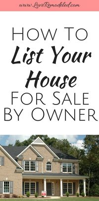 Sell your house for sale by owner - save THOUSANDS of dollars!!