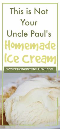 My Favorite Homemade Vanilla Ice Cream. Delicious sweet treat, sure to please the crowd! A summer "must" to accompany your barbecue!