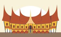 Vector rumah gadang iconic building in m... | Premium Vector #Freepik #vector #sumatera #indonesia #padang