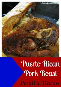 Puerto Rican Pork Roast Recipe - Pernil al Horno  |  Whatscookingamerica.net  | #puertorican #pork #roast #pernil #horno #christmas