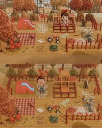 Cozy fall vibes at the cutest little playground 🍂🍁🍃 Playtime has never looked more fun! #AutumnAesthetic #PlaygroundAdventures #CozyVibes #acnh #crossingcreations #nookspiration #animalcrossing #animalcrossingnewhorizons #acnhfall #acnhfarm #acnhfandom #acnhaesthetic #acnhtown #acnhkidcore