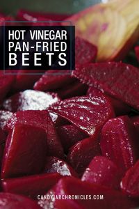 STOP roasting beets! And don't bother pickling them. I have your new favourite recipe right here! And all it takes is two ingredients!! Hot Vinegar Pan-Fried Beets are the only recipe you will ever need. Boiled and then pan-fried and finished with a dri