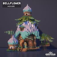 A BellFlower house design for Minecraft! Download my builds on Patreon!