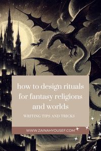 If you want to design rituals for a fantasy religion, here are some ideas on how you can create them and incorporate them into your world building process