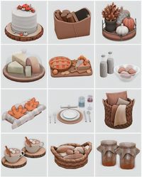 Sims 4 Harvestfest essentials CC finds with all CC linked on my tumblr page ꨄ︎