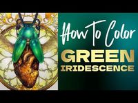 How To Color Green Iridescent Beetles // It's Easy To Color - YouTube