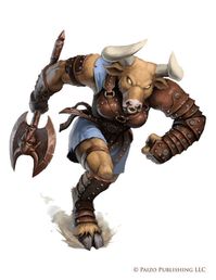 Pathfinder: Minotaur Kortos Marauder by WillOBrien