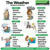 Weather Vocabulary (in English)