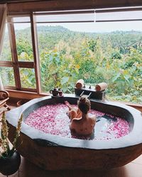 An herbalist once told me that "bathing is the most sacred act of healing". An alchemist later reminded me that baths help nourish introverts and people with a lot of tension or anxiety, because they help comfort us and restore feelings of ease. Baths are often used in rituals and by athletes and parents, too--