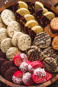 The flavor possibilities are endless with these easy slice and bake cookies! Made with the same gluten free sugar cookie dough, you can add just about any mix-in you can think of. They're soft in the middle yet slightly crispy on the outside so they maintain their shape. Naturally dairy free and made with an almond flour based dough, they make the perfect quick and easy Christmas cookie!