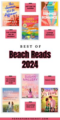 If your summer plans include lazy days at the beach and some good books, you’ll want to take a look at these new and exciting beach reads for the summer of 2024 #books #bookstoread #bestbooks #romance #mysteries #beachreads #summer