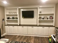 Shiplap entertainment center