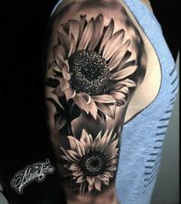 180 Inspirational Sunflower Tattoos with Meaning | Art and Design