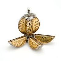 Pomander, German, 16th Century Silver and Silver-gilt