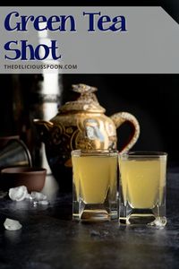 Green Tea Shot Recipe made with Jamieson Irish Whiskey and Peach Schnapps. Smooth and with a peachy sweet and sour finish. #greenteashotsrecipes #greenteashotsjamieson #greenteashots #shotrecipes #shots #shotrecipes #shots #whiskyrecipes #peachschnapps