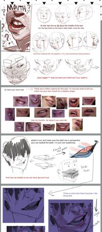 polararts.tumblr.com Mouths tutorial, click to see whole thing. http://polararts.tumblr.com/post/63392729071/the-lip-tutorial-the-final-part-is-on-my ✤ || CHARACTER DESIGN REFERENCES | キャラクターデザイン | çizgi film • Find more at https://www.facebook.com/CharacterDesignReferences  http://www.pinterest.com/characterdesigh if you're looking for: bandes dessinées, dessin animé #animation #banda #desenhada #toons #manga #BD #historieta #sketch #how #to #draw #strip #fumetto #settei #fumetti || ✤