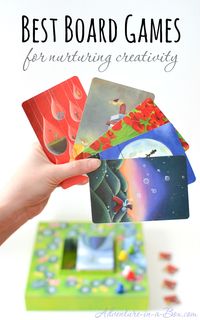 Best board games for encouraging creative thinking in kids: my top picks of games encouraging creativity, literacy, storytelling skills and verbal fluency in kids that are also fun for adults to play!