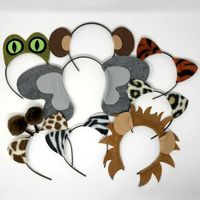 Jungle Animal Ear Headbands! Lion, elephant, crocodile, tiger, monkey, zebra, cheetah and giraffe. Great for Birthday Party Favors, Bachelorette Parties, Baby Showers, Halloween Costumes, and Photo Booth Props.  These are made with laser cut fabric and a comfortable headband!  One size fits all: