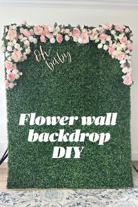 Flower wall DIY! Boxwood wall backdrop for weddings, showers, birthdays etc- under $200!