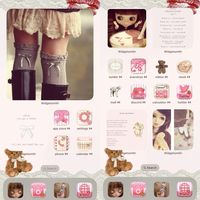 mine ~! #homescreen #aesthetic #coquette #dollete #girly #girlythings #chocolate #strawberry #blythedoll