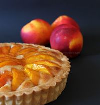 Pasqualina in cucina: Crostata di pesche con crema alle mandorle