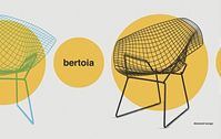 Harry Bertoia [Italian-born American, 1915–1978], Diamond chair (1952, a fluid sculptural form made from a hand-welded latticework of steel). Bertola created the Diamond chair as part of his furniture collection for Knoll⁠—a collection recognized as a notable achievement in mid-century modern furniture design, although it was the only furniture Bertoia ever created.