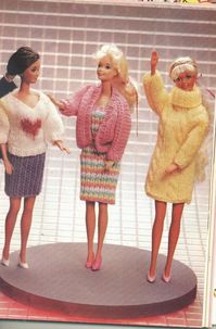 Herbie's Doll Sewing, Knitting & Crochet Pattern Collection: Knit Fashion Flair - Fashion Doll Wardrobe - 5 Items; Beginners to Experienced Knitters