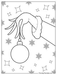 20 Christmas Ornament Coloring Pages (Free Printables)