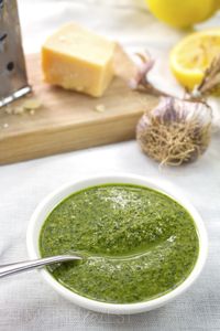 How To Make Cilantro Pesto - The perfect quick and easy homemade cilantro pesto! Never buy store bought again. Goes with pasta, bruschetta, meat, salad etc. LESS THAN 10 MINS TO MAKE!!