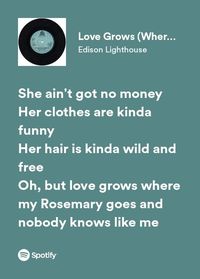 edison lighthouse love grows spotify lyrics