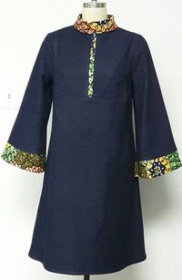 Il s’agit d’une belle longueur Jean aux genoux avec manches évasées.    INCLUS : • Une robe  DÉTAILS : • Imprimer africaine et denim. • Conseils d’entretien : lavage à froid. Appuyez sur  TAILLES DE ROBE * US 2 – 33 buste - taille 24 pouces - hanches 34-35 pouces * US 4--34 buste - taille 25 pouces - hanches 36-37 pouces * US 6--35 buste - taille 26 pouces - hanches 38 pouces * US 8--buste 36 - taille 28 pouces - hanches 39 pouces * US 10--buste 37 - 30-31 pouces taille - hanches, 40-41 pouce...