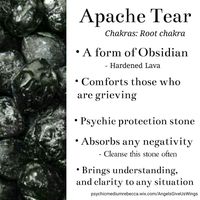 Apache Tear crystal meaning