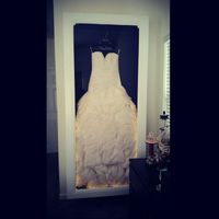 DIY Wedding Dress preserving shadow box!!!!!