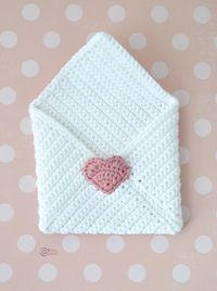 Valentine Envelope Free Crochet Pattern By Elisa's Crochet