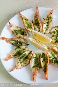 Roasted Butterflied Prawns in Garlic-Parsley Butter