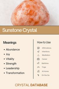 Explore Sunstone Crystal - uncover its meanings, history, and unique properties in this comprehensive guide. Find your new favorite crystal today!