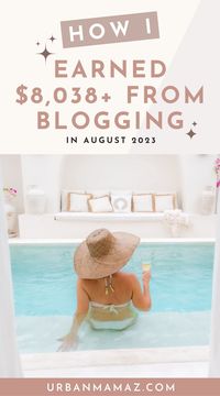 Wondering how I earned $8,038+ from blogging in August 2023? Here's my income report!